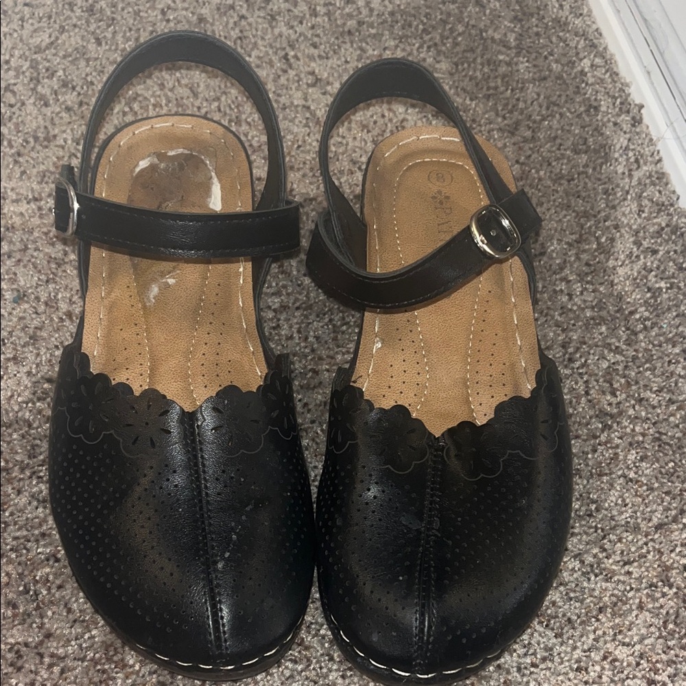 BLACK CUTE Mary Jane  Sandal
